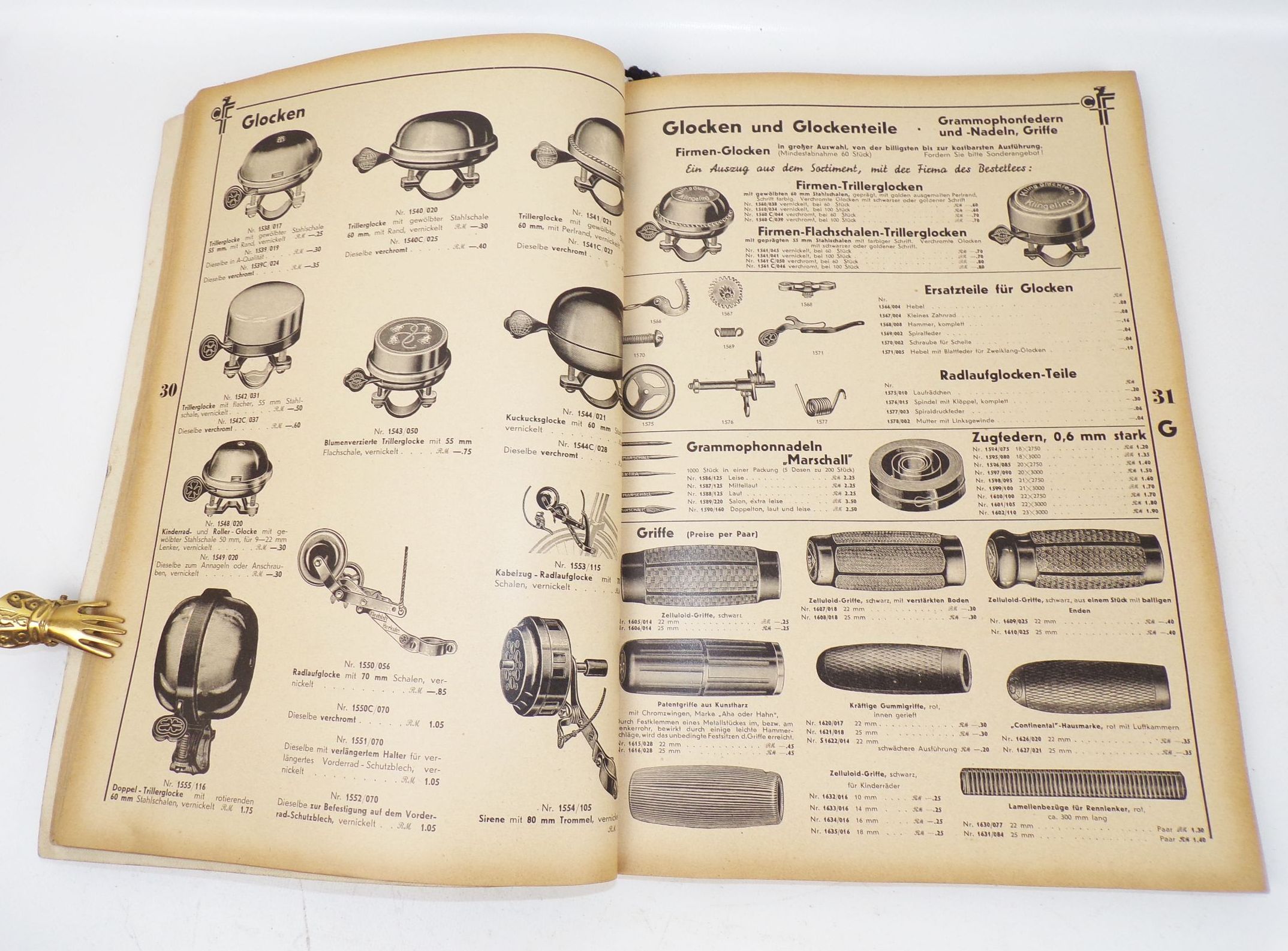Alter Fahrrad Zubehör Katalog Curt Fiedler Leipzig 1930er bicycle 