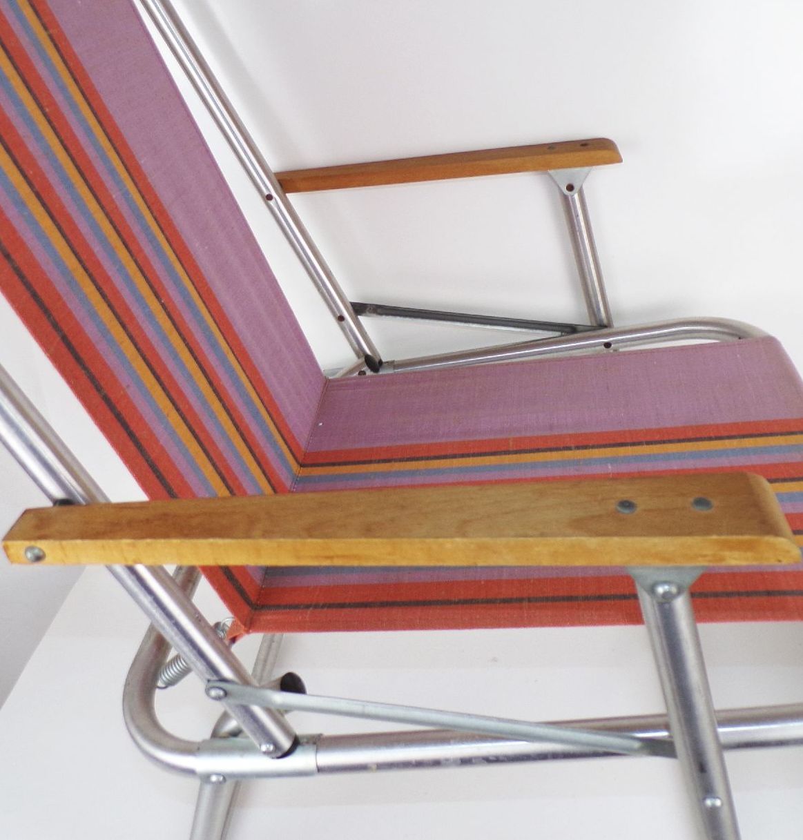 Alter Klappstuhl Campingstuhl DDR Aluminium Vintage Gartenstuhl Alter Klappstuhl Campingstuhl DDR Aluminium Vintage Gartenstuhl