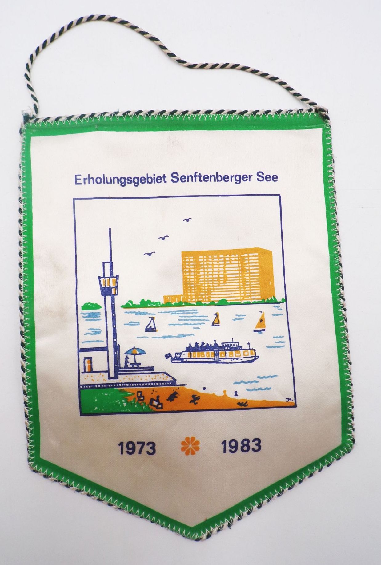 Alter Wimpel Erholungsgebiet Senftenberger See 1983 Campingsplatz