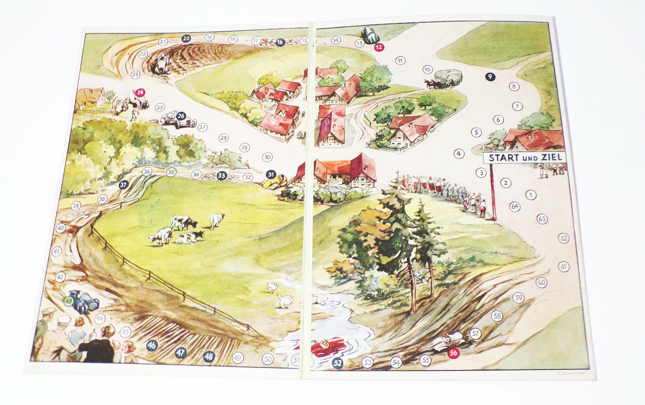 SiSi Spiele Gelände Prüfungs Fahrt 2mal um Dippelsdorf 1950er 