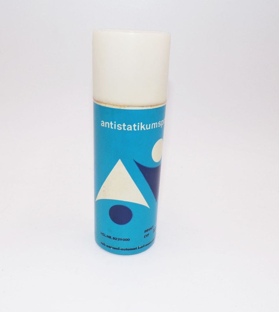 DDR Spray Antistatikumspray mit Inhalt VEB Aerosol Automat Karl Marx Stadt 