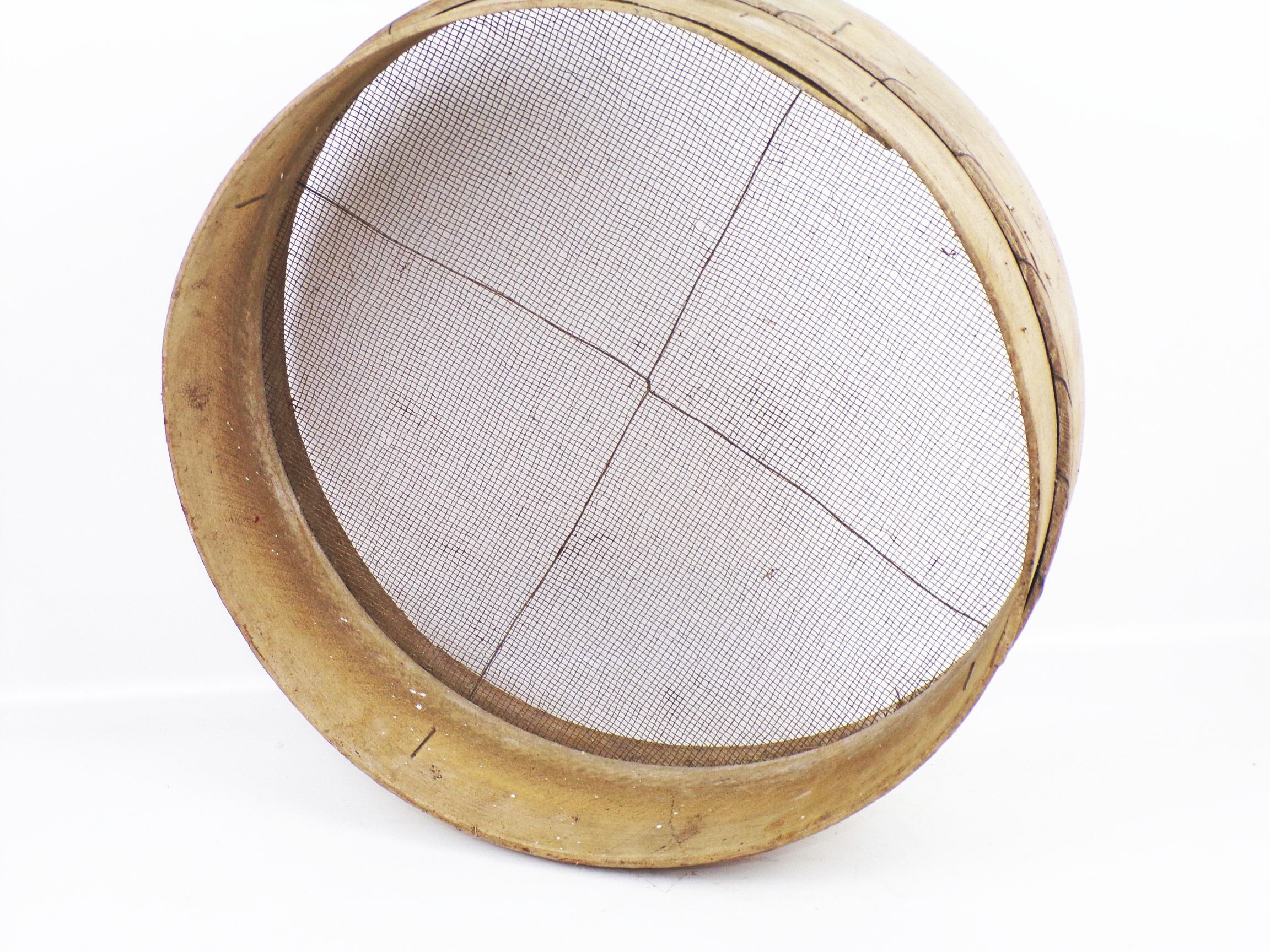 Altes Erdsieb Durchmesser 44 cm Metallsieb Gartensieb Gartendeko 