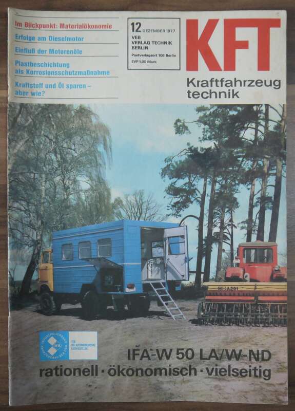 VEB Verlag Technik Heft DDR Dezember 1977 KFT Erfolge Dieselmotor Einfluß Motorenöle