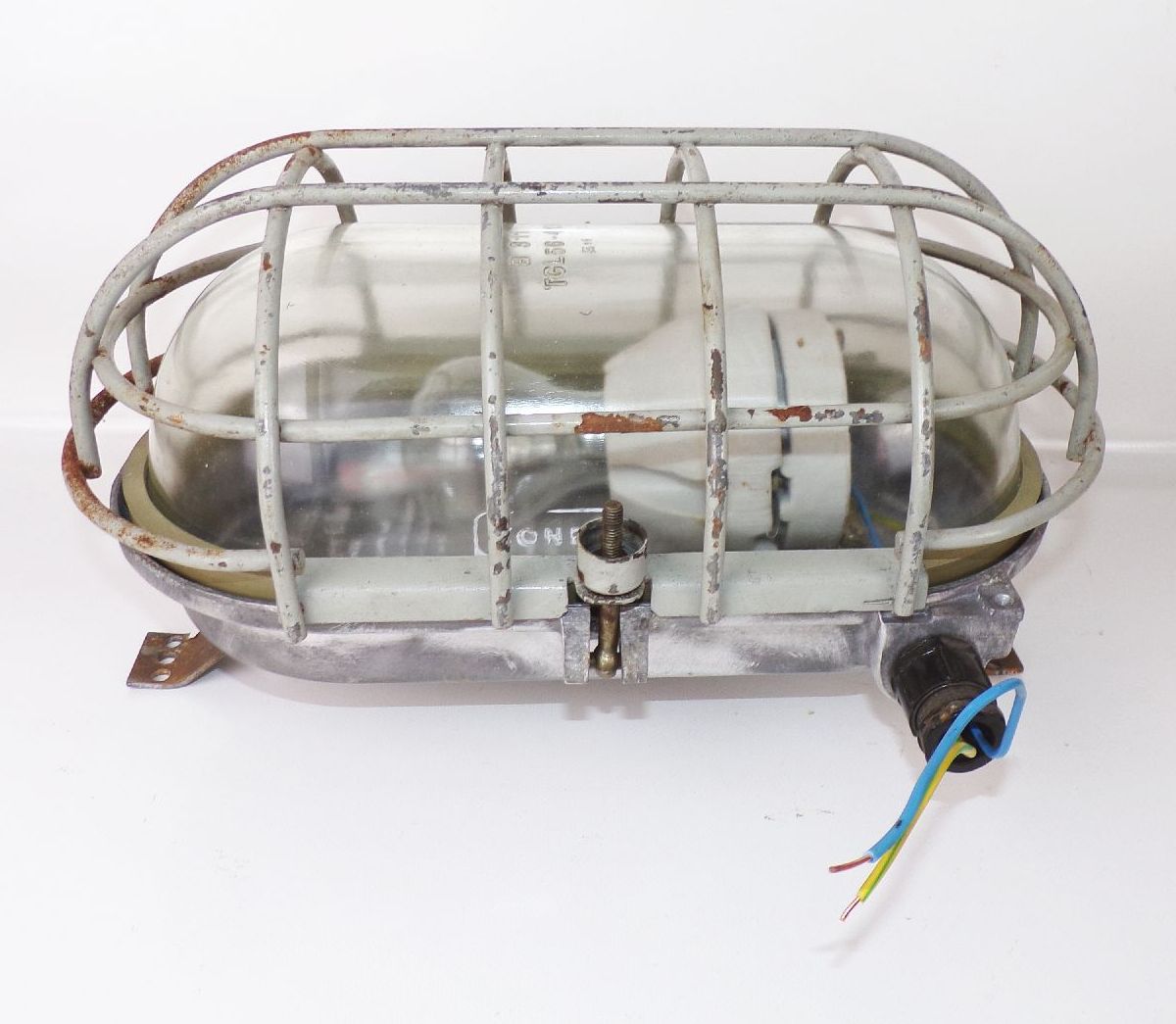 Alte Deckenleuchte Bunkerlampe Gitterlampe E27 Ex Loft Industrie Design Alte Deckenleuchte Bunkerlampe Gitterlampe E27 Ex Loft Industrie Design