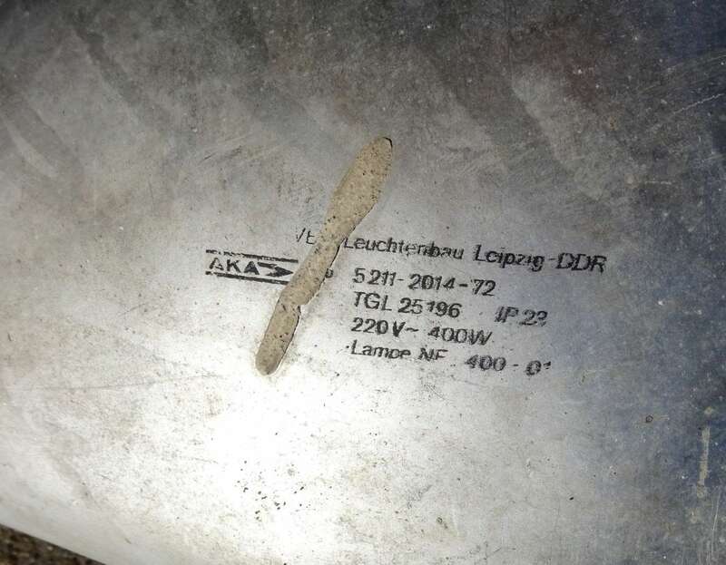 Alte Strassenleuchte DDR Straßenlaterne Straßenlampe XXL Loft Deko Lampe