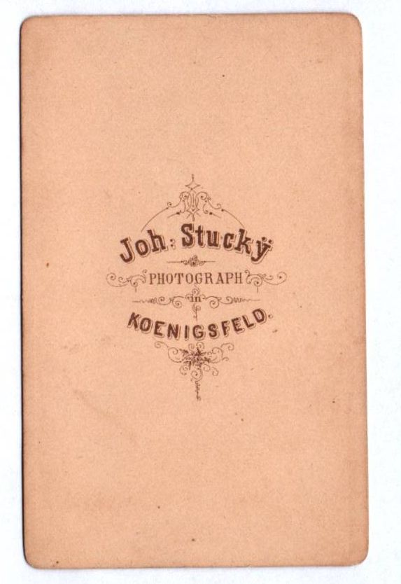 CDV Fotografie Königsfeld Strasse Kutsche Personen 1880er CDV Fotografie Königsfeld Strasse Kutsche Personen 1880er