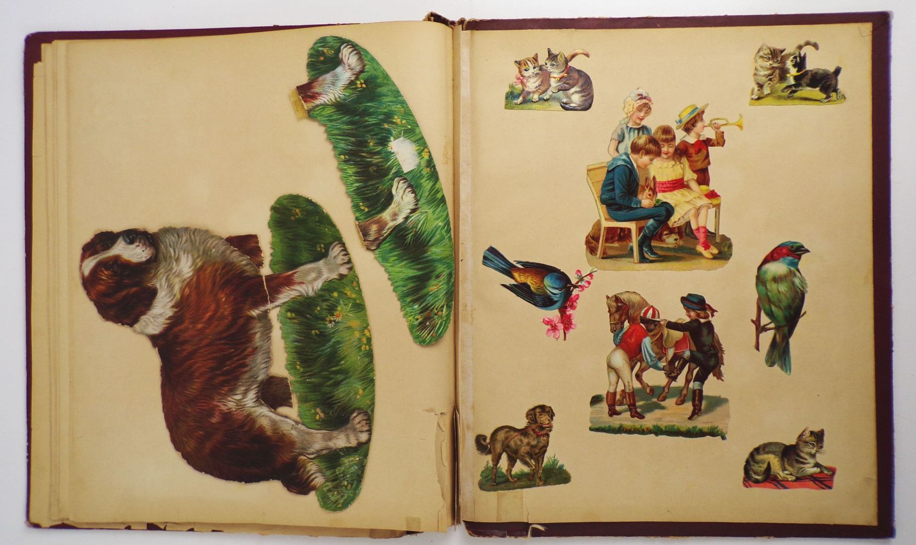 Konvolut alte Oblaten Glanzbilder um 1900 scraps