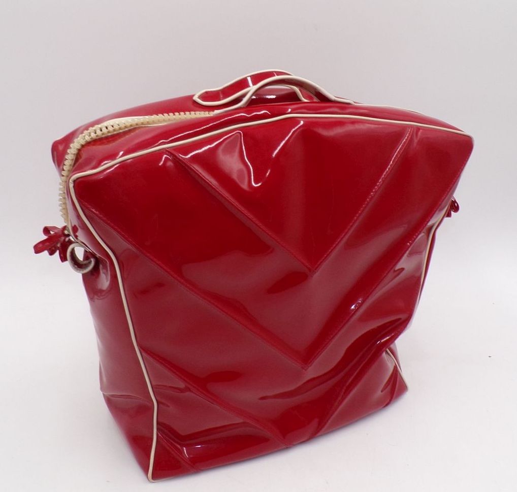 Alte Tasche Rot Walther Brinckmeier Kunstgewerbe Werkstätte Leipzig Thermotasche