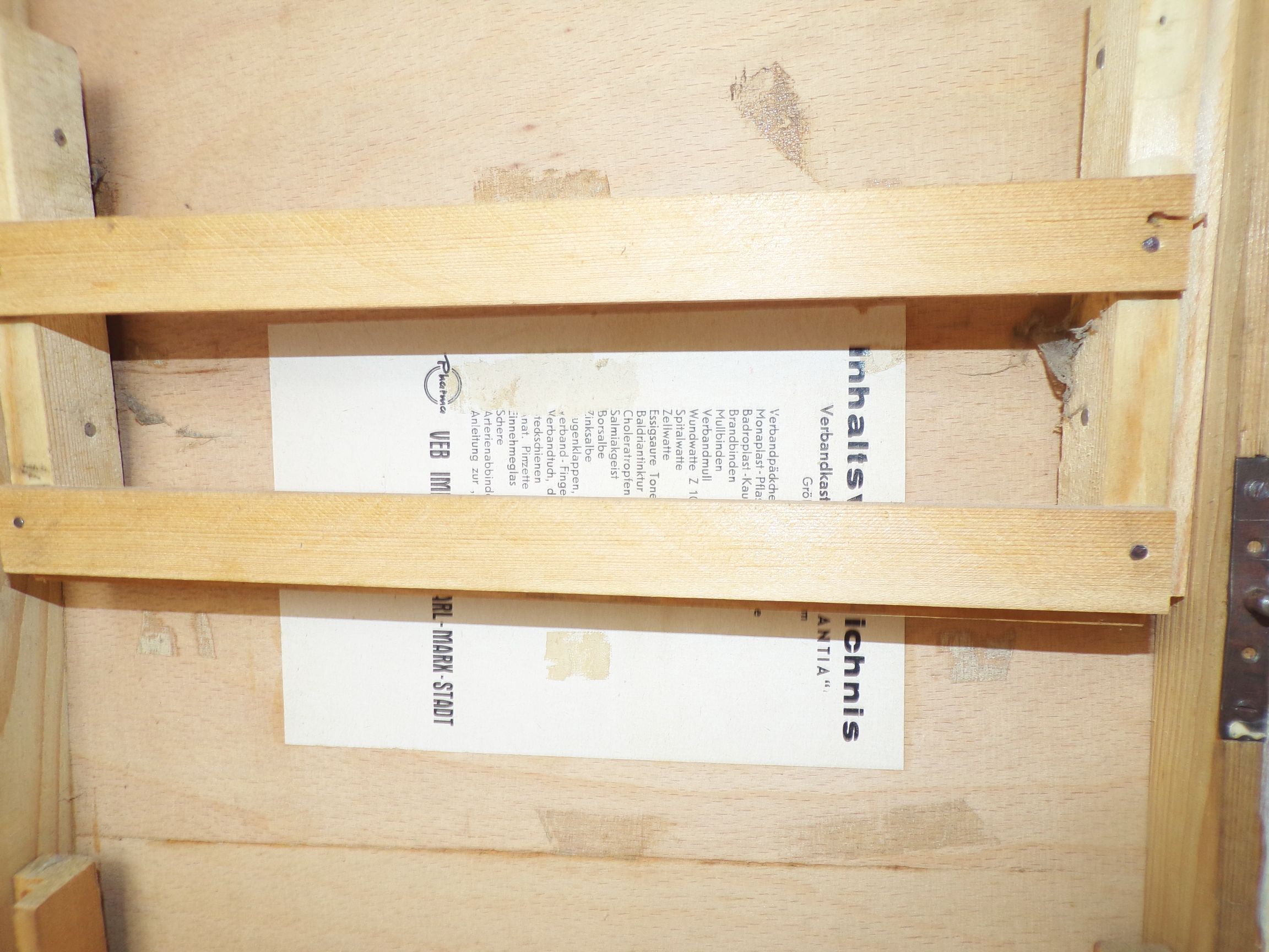 Sani Hängeschrank Eigenbau Rot Kreuz Leer Sanitäter Erste Hilfe Vintage