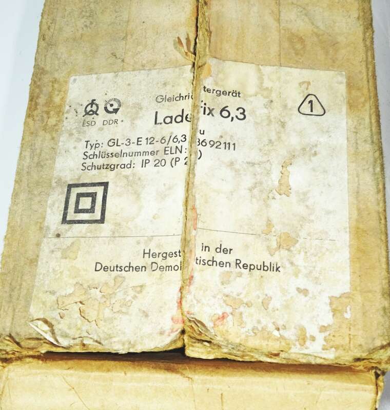 Ladefix 6,3 Gleichrichtergerät Ladegerät DDR