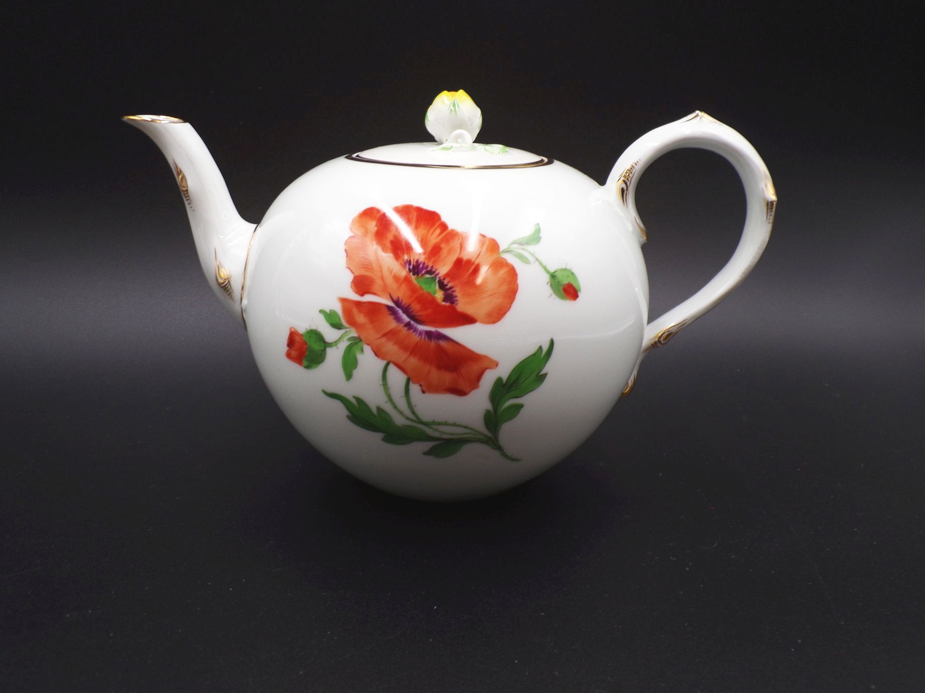 Alte Meissen Teekanne Bunte Blume 2 Wahl 