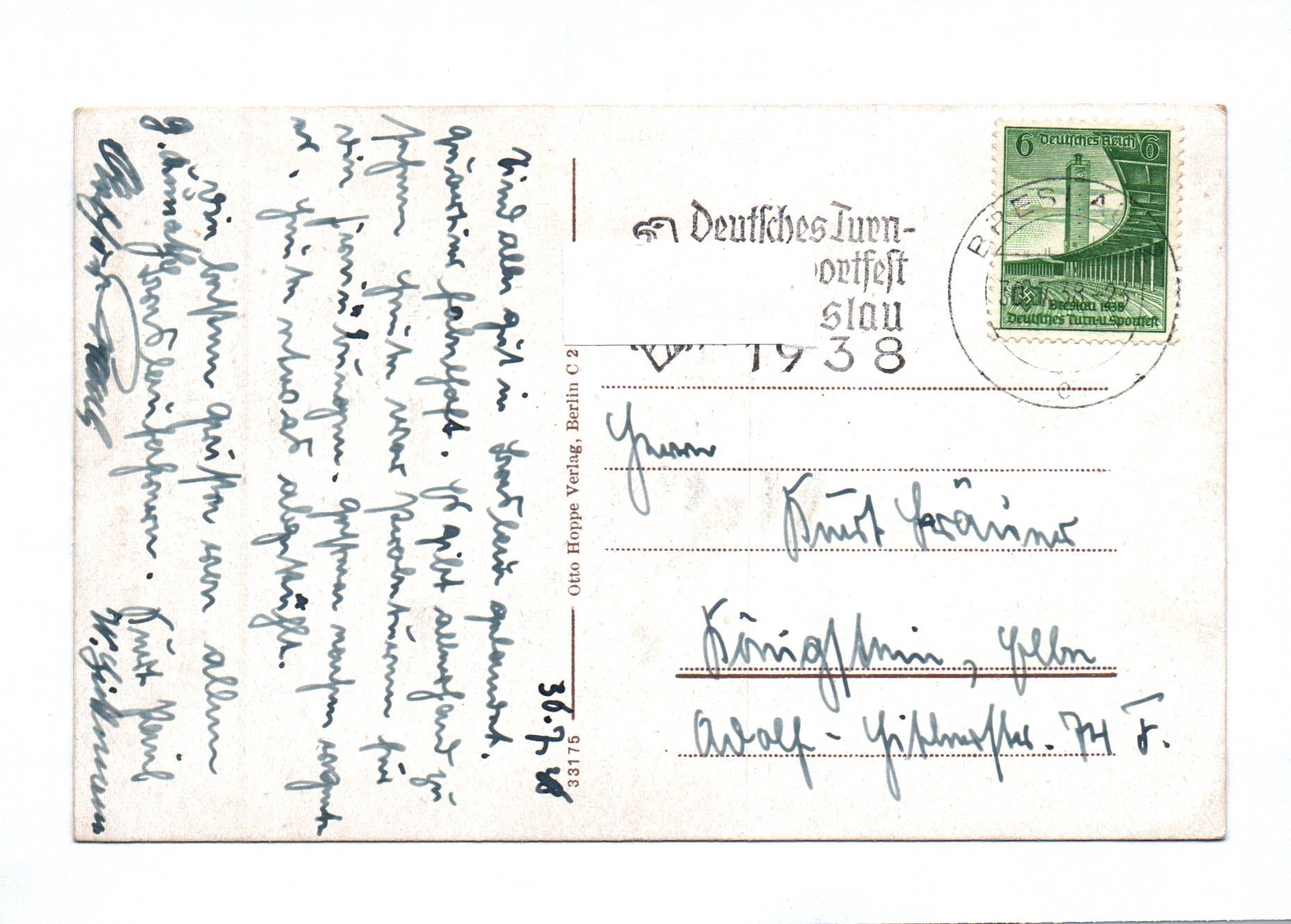 Ak Breslau Friesenwiese im Stadion 1938