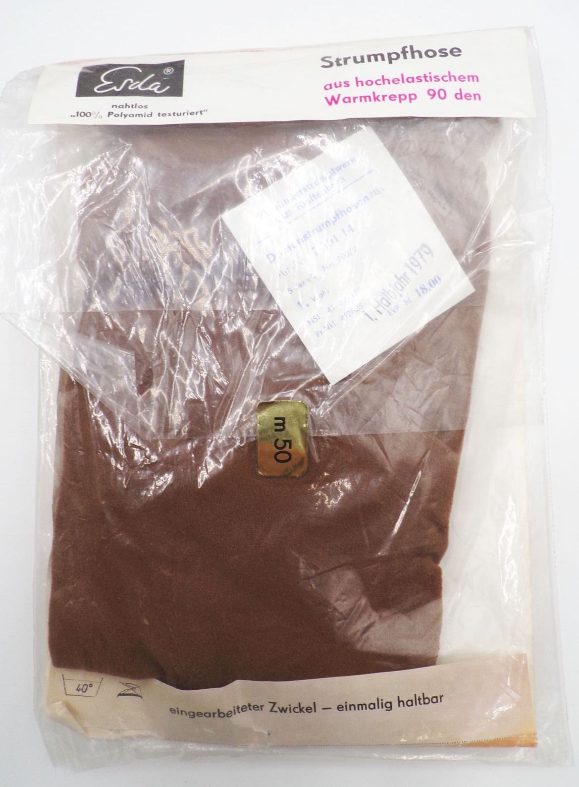 Esda Strumpfhose M50 Feinstrumpfhose DDR Vintage Warmkrepp 90 den