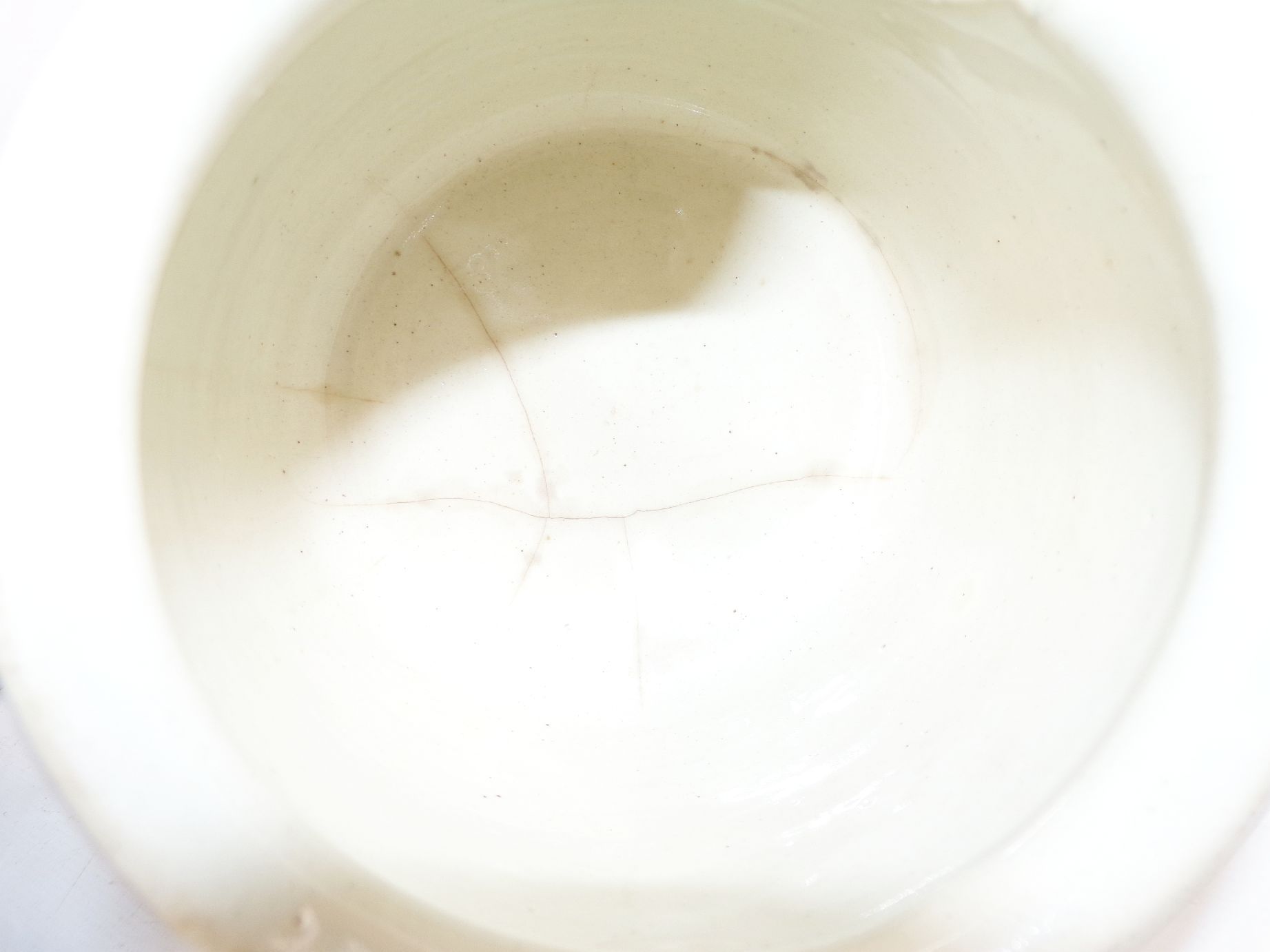 Alte Kanne Krug Keramik 3 Stück Milch Sahne Kännchen schönes Dekor 