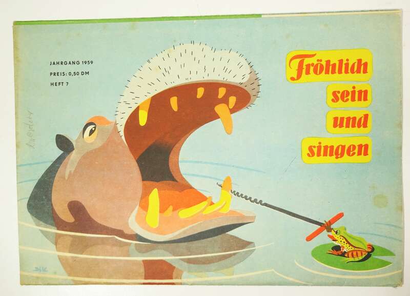 Frösi Umschlag 1959 Heft 7 Beilage DDR Kinderzeitung
