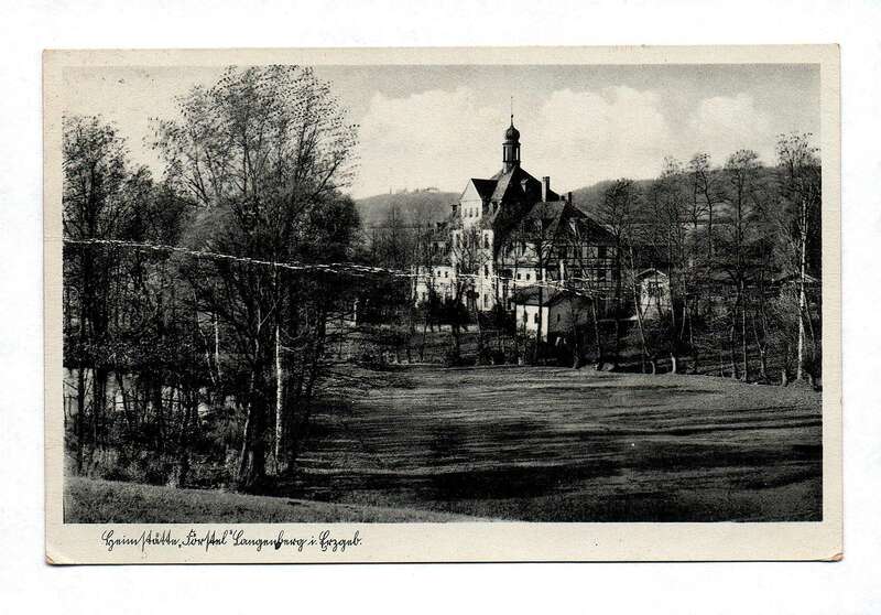 Ak 1940 alte Postkarte Heimstätte Langenberg Erzgebirge