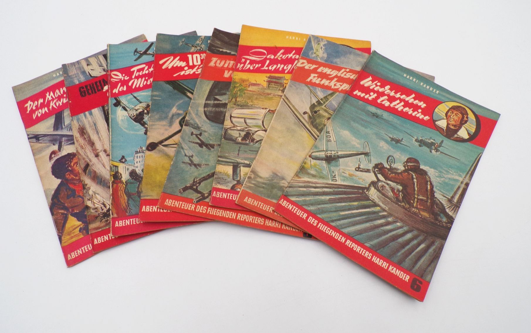 Harri Kander Romanhefte DDR 1 2 3 4 5 6 7/8 11