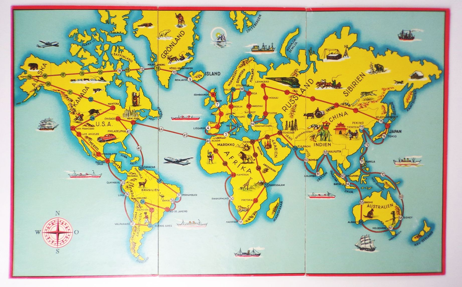 Welt Reise Spiel Sala Rotsiegel Brettspiel Würfelspiel Welt Reise Spiel Sala Rotsiegel Brettspiel Würfelspiel