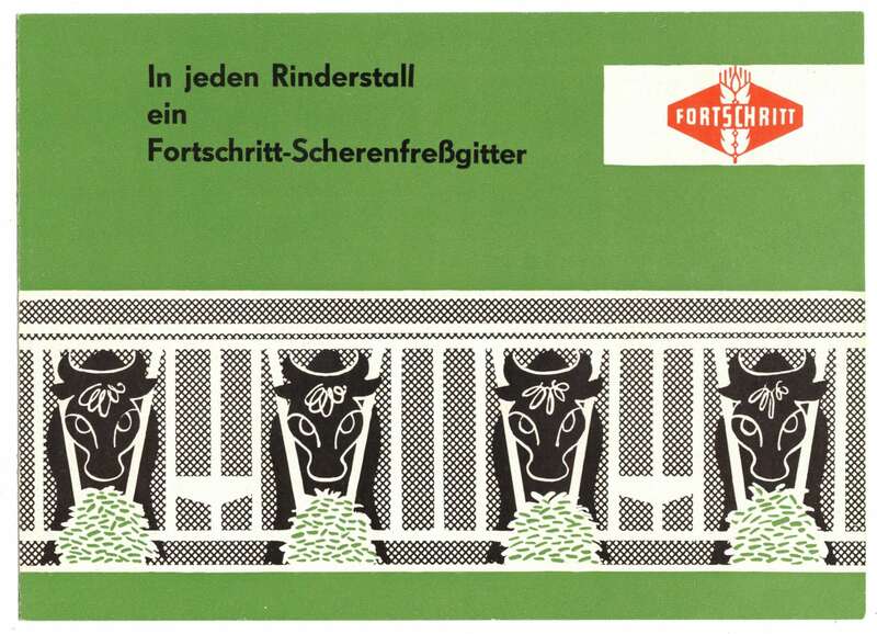 VEB Fortschritt Scherenfreßgitter F952 Landtechnik DDR 1963 !
