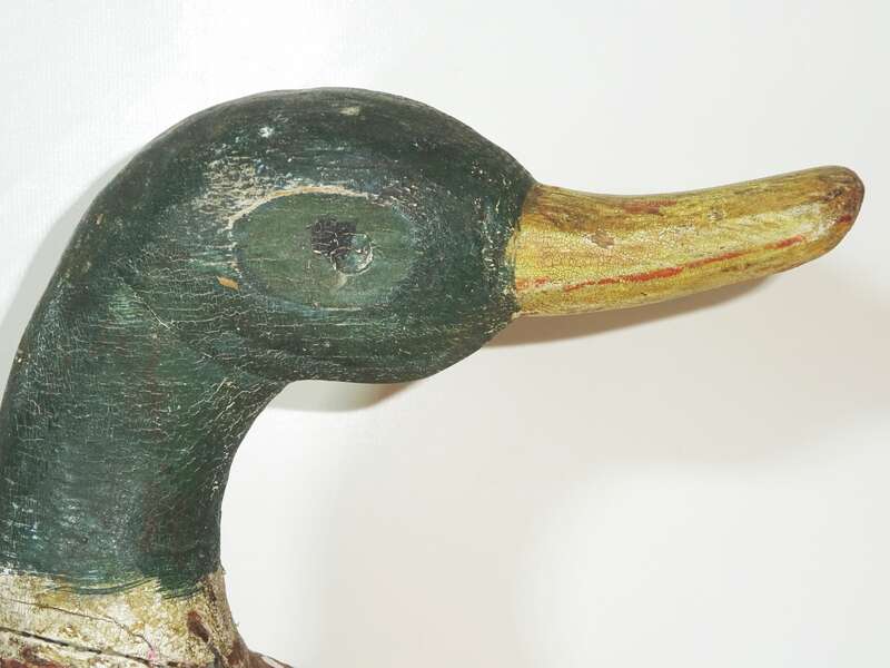 Uralte Lockente Holz Ente Jagd Attrappe Lockvogel Sammler 