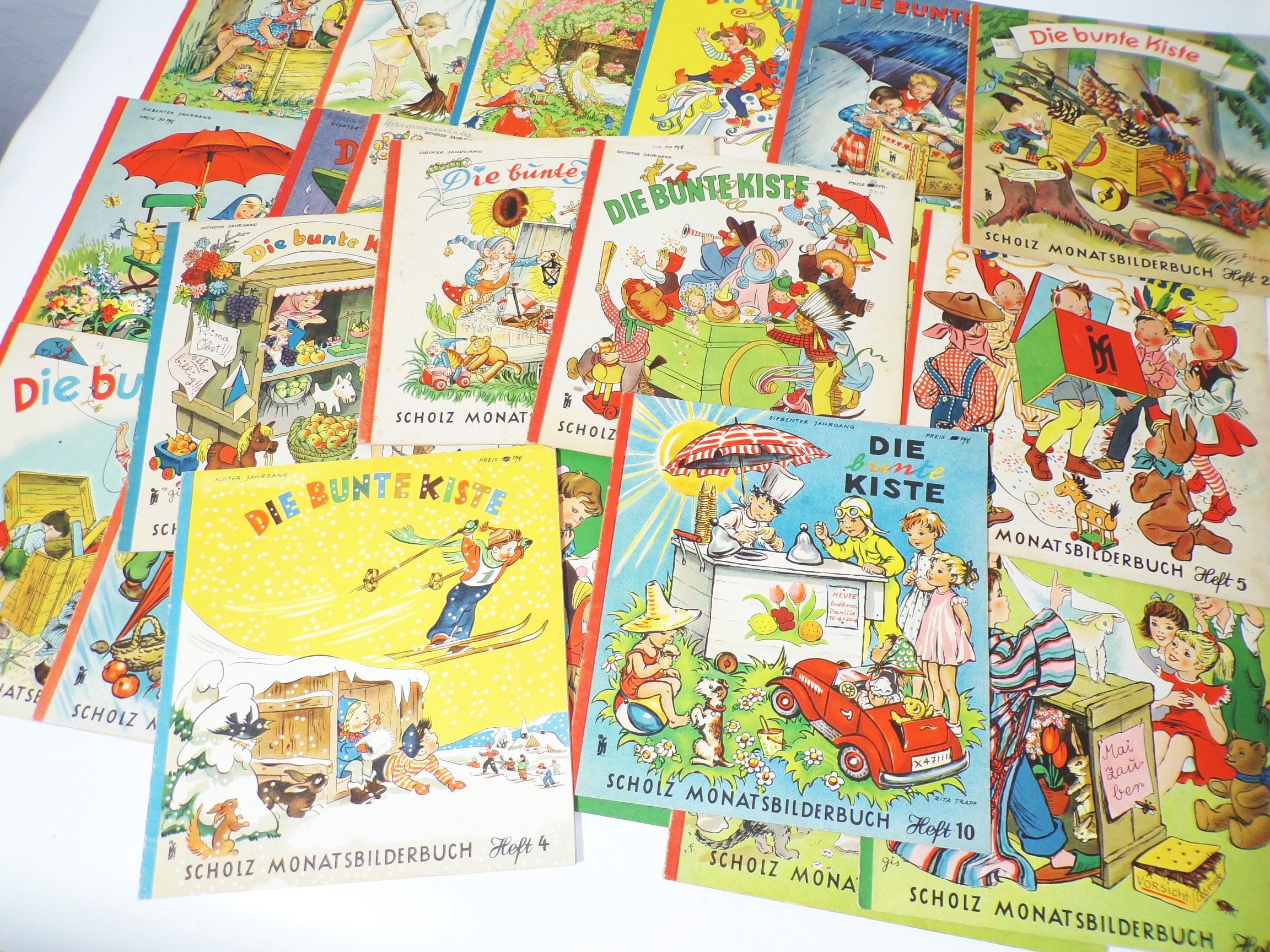 Scholz Monatsbilderbuch Konvolut Die Bunte Kiste Kinderhefte