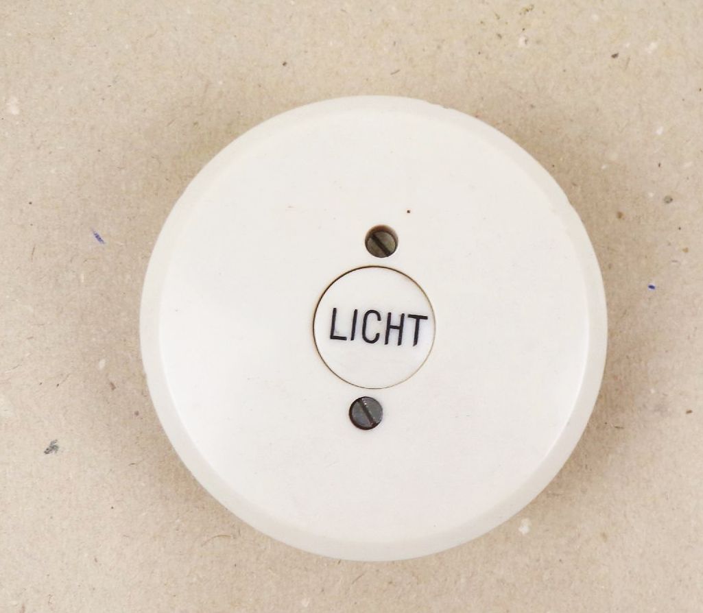 Alter Lichtschalter Drücker Licht An Aus Weiss Schalter 