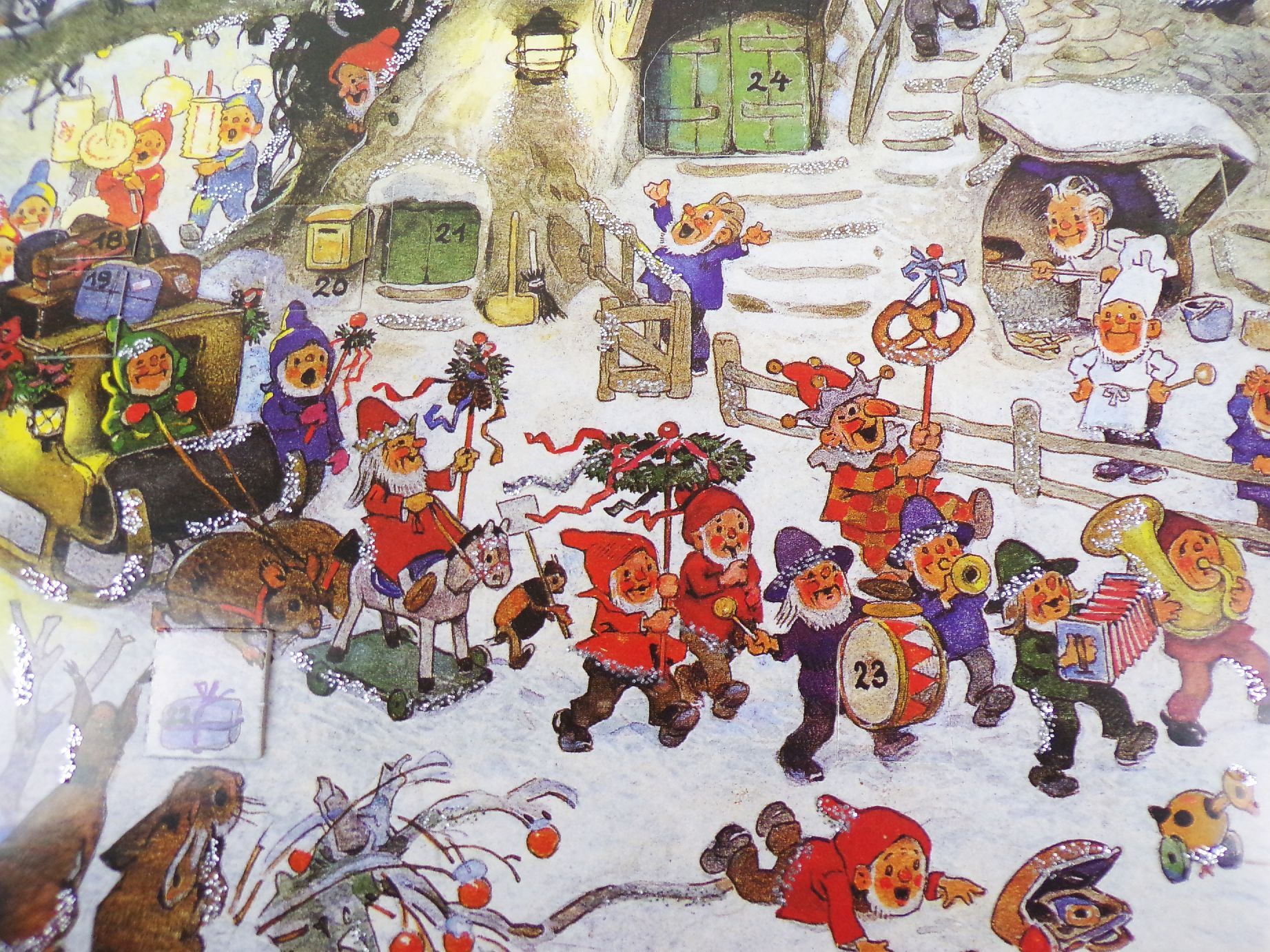 Fritz Baumgarten Adventskalender Korsch Verlag Glitzer 