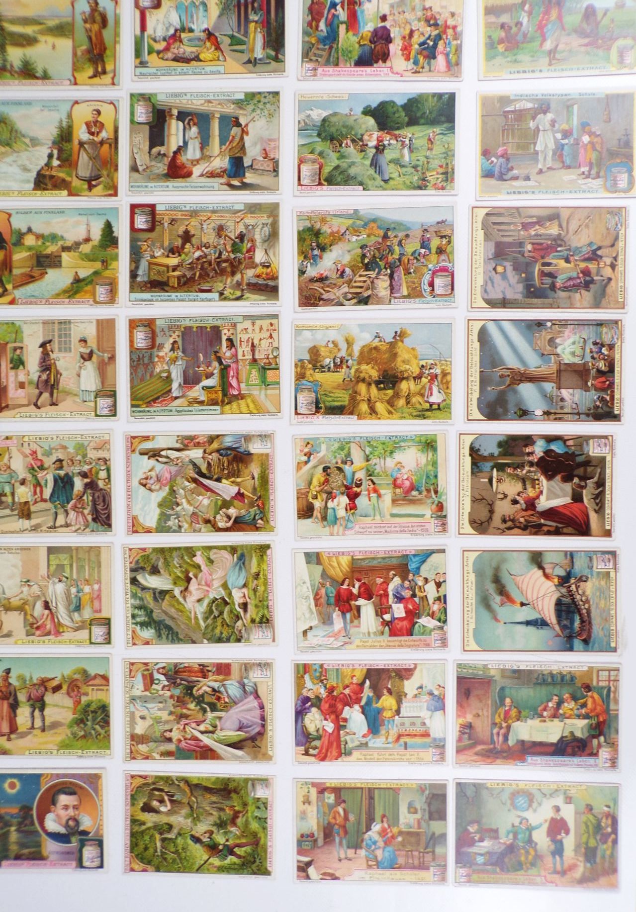 Konvolut Liebig Sammelbilder 60 Stück um 1900 