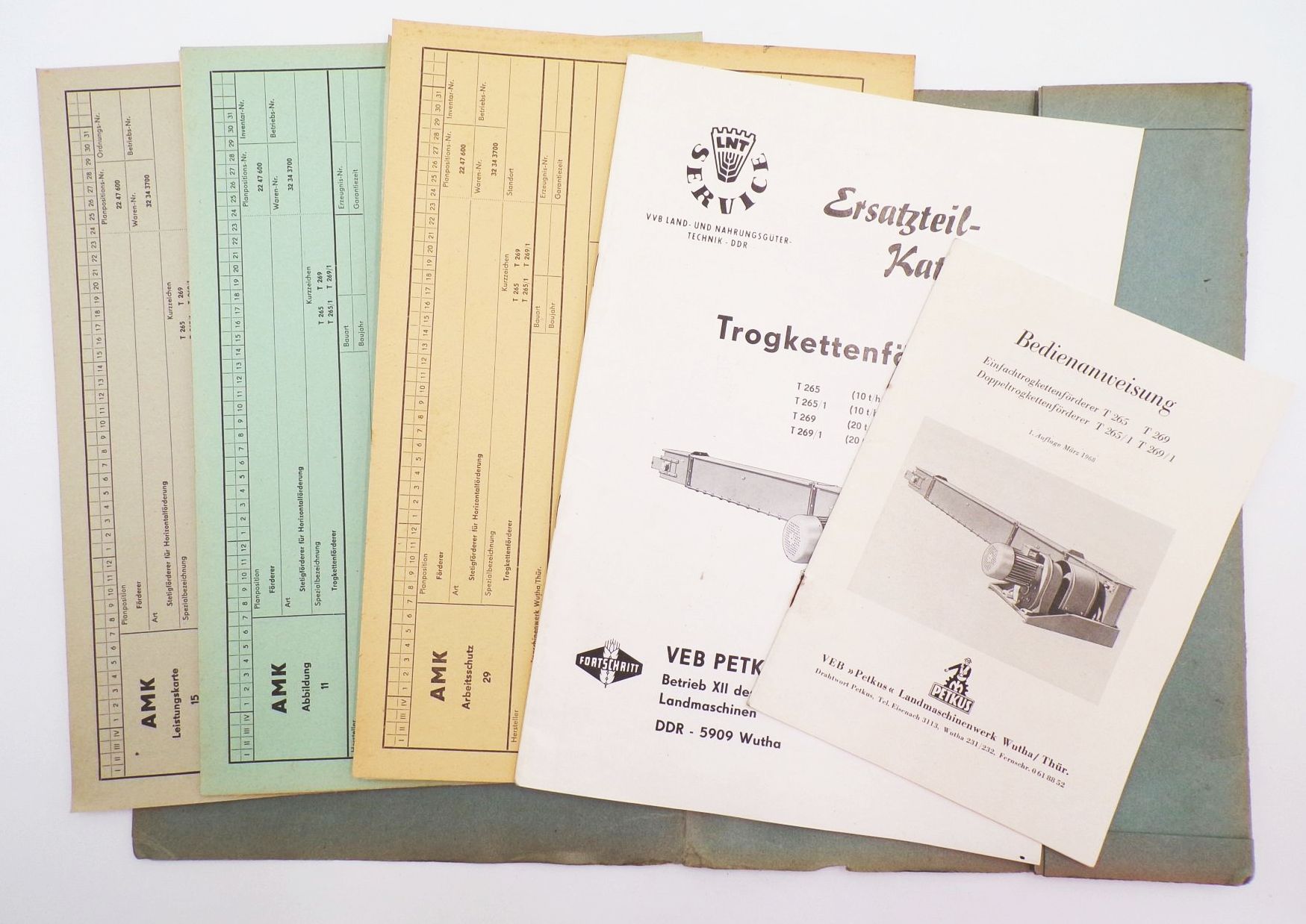 Trogkettenförderer T265 T269 VEB Petkus Landmaschinenwerk Wutha 1968 Literatur