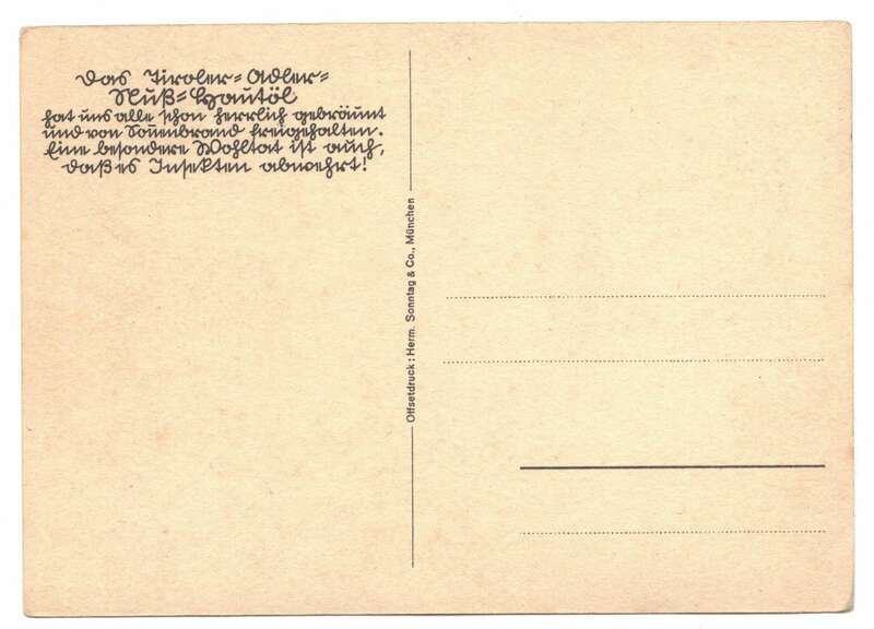 Reklame Ak Tiroler Adler Nussöl Engelhardt 1930er