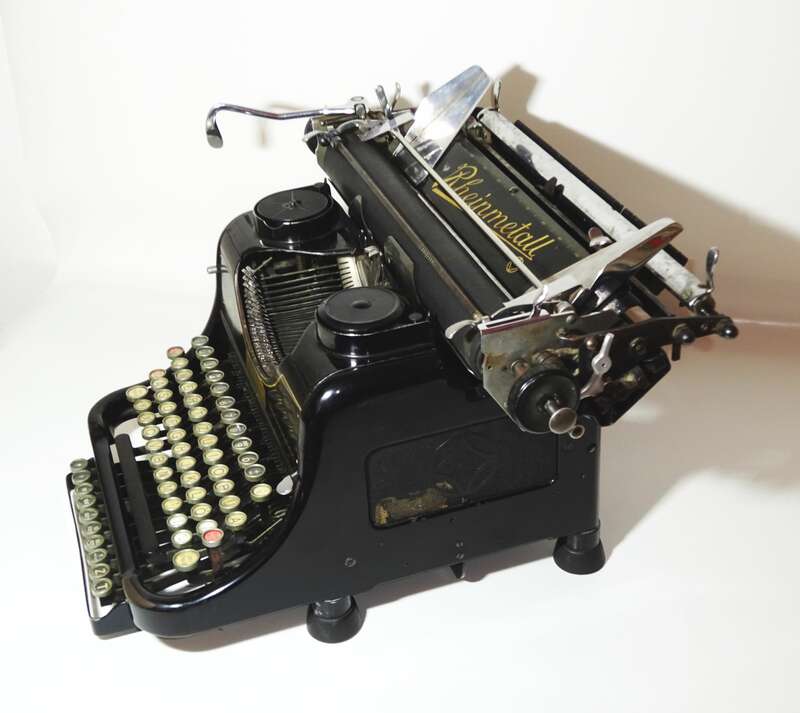 Alte Rheinmetall Schreibmaschine typewriter Werk Sömmerda Erfurt 1920er