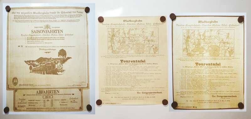 Windbergbahn 1908 1912 Plakate DDR Abzüge Reprint 1981 1982
