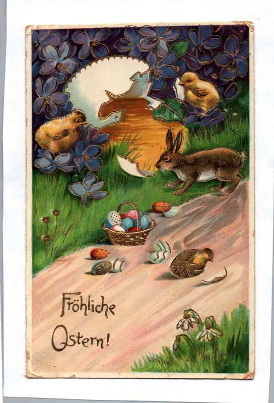 Ak Fröhliche Ostern Postkarte