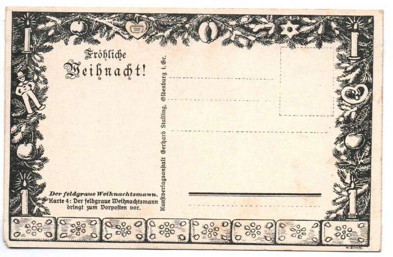 Ak der feldgraue Weihnachtsmann Militär Patriotik 1 Wk