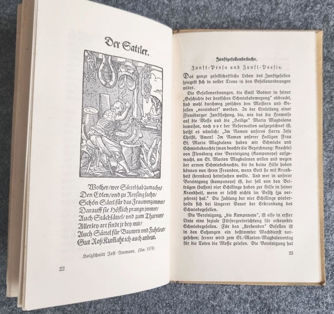 Buch Vom Zunftgesellen zum freien Arbeiter Berlin 1924 Buch Vom Zunftgesellen zum freien Arbeiter Berlin 1924