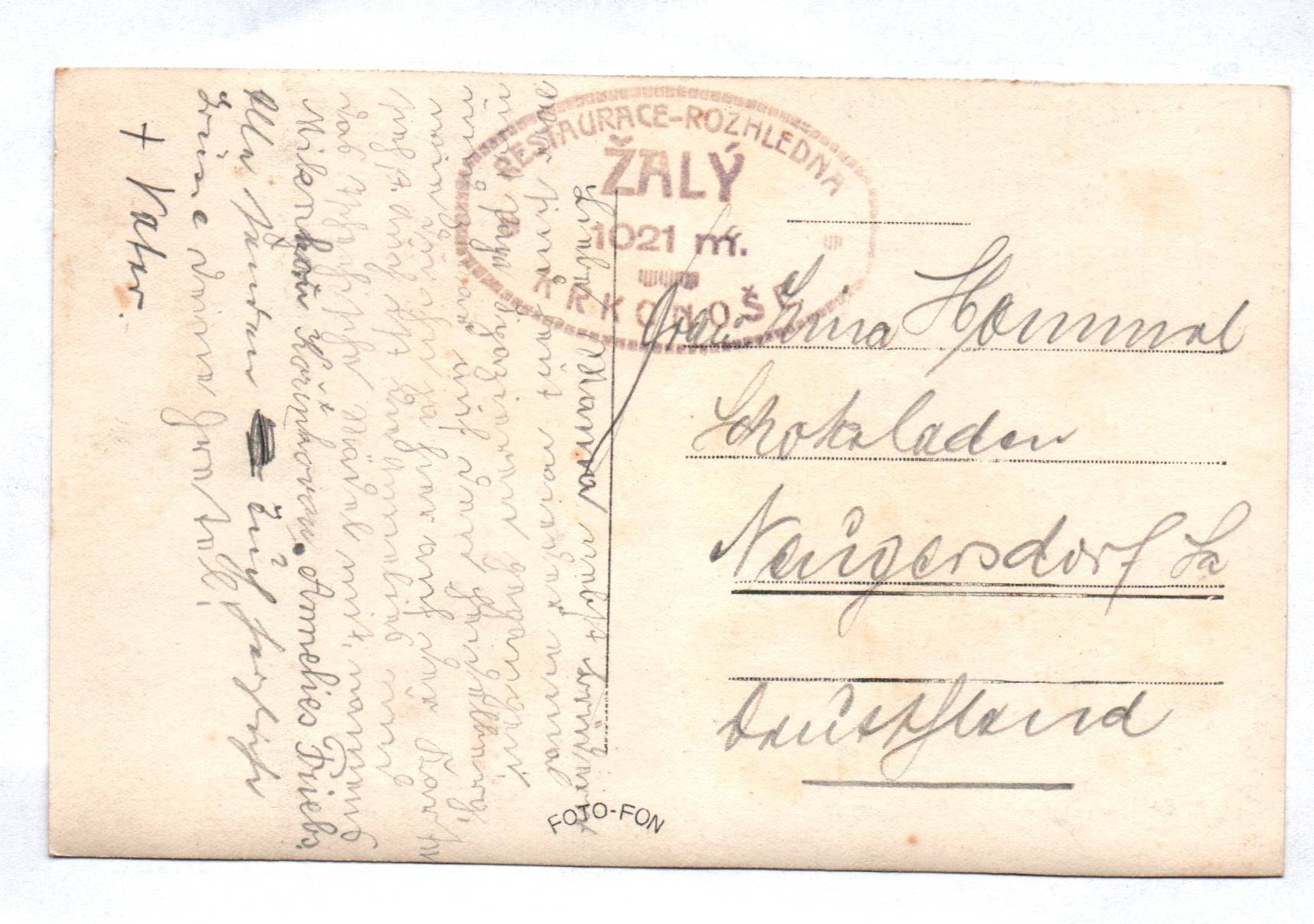 Foto Ak Benecko Riesengebirge Stempel 1929 Benetzko Tschechien Foto Ak Benecko Riesengebirge Stempel 1929 Benetzko Tschechien