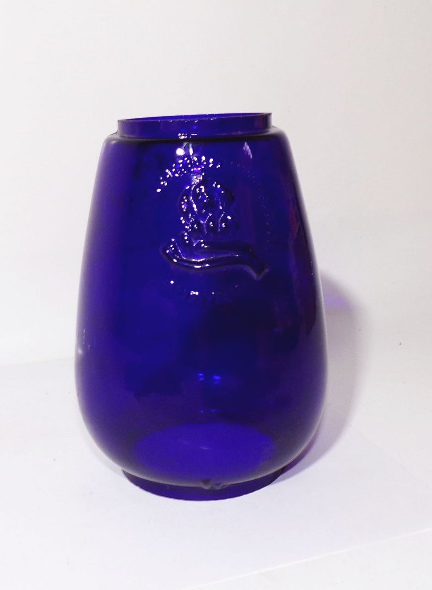 Feuerhand Lampenglas Blau Nr 252 Made in Germany Ersatzglas 