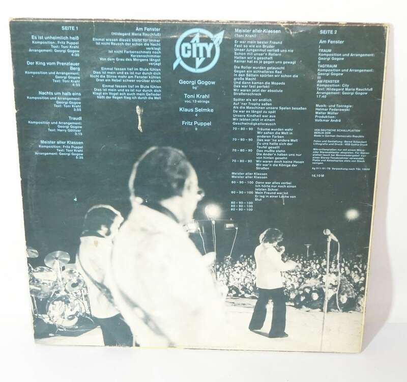 Amiga 855586 City Am Fenster Meister aller Klassen DDR Ostrock LP 