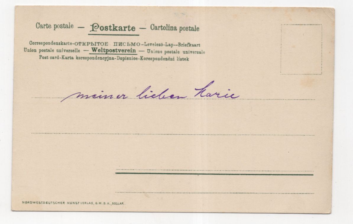 Künstler Litho Ak Wencke Worpswede Abend um 1910