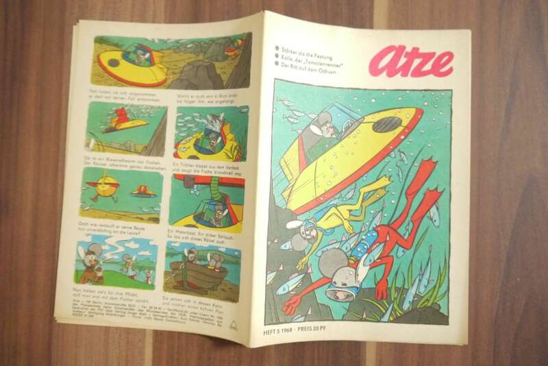 Atze Stärker als die Festung 1968 Heft 5 DDR Kinder Zeitschrift Comic