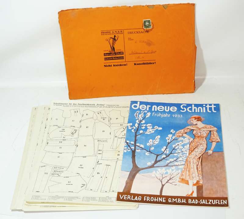 Der neue Schnitt Frühjahr 1933 Verlag Frohne Gmbh Bad-Salzuflen Schnittmuster ! 