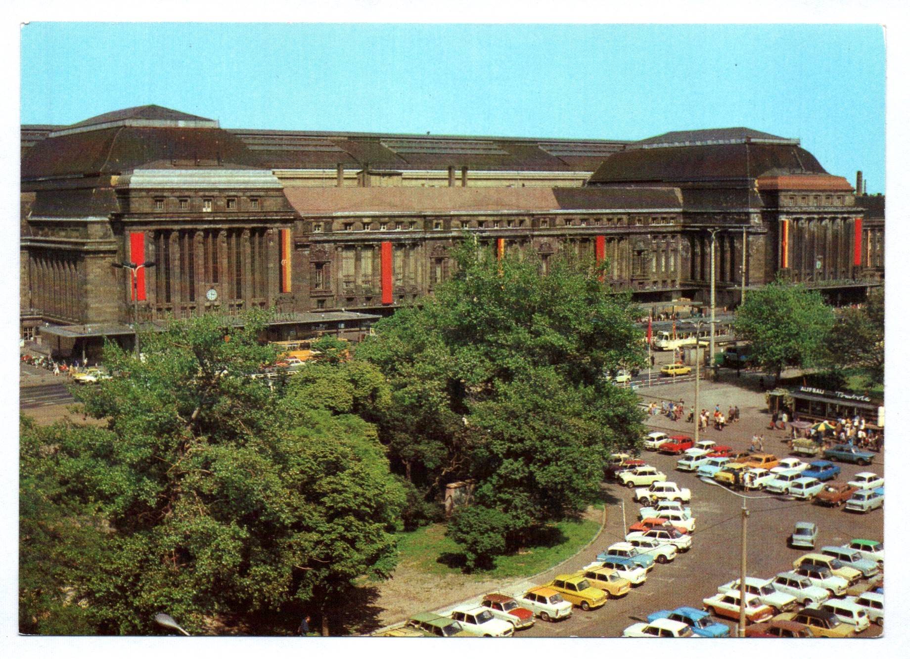 Foto Ak Messestadt Leipzig 1983 Hauptbahnhof Foto Ak Messestadt Leipzig 1983 Hauptbahnhof