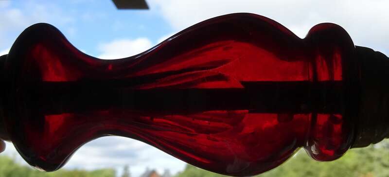 Kerzenständer 2 Stück Catalin Kunstharz Rot Vintage