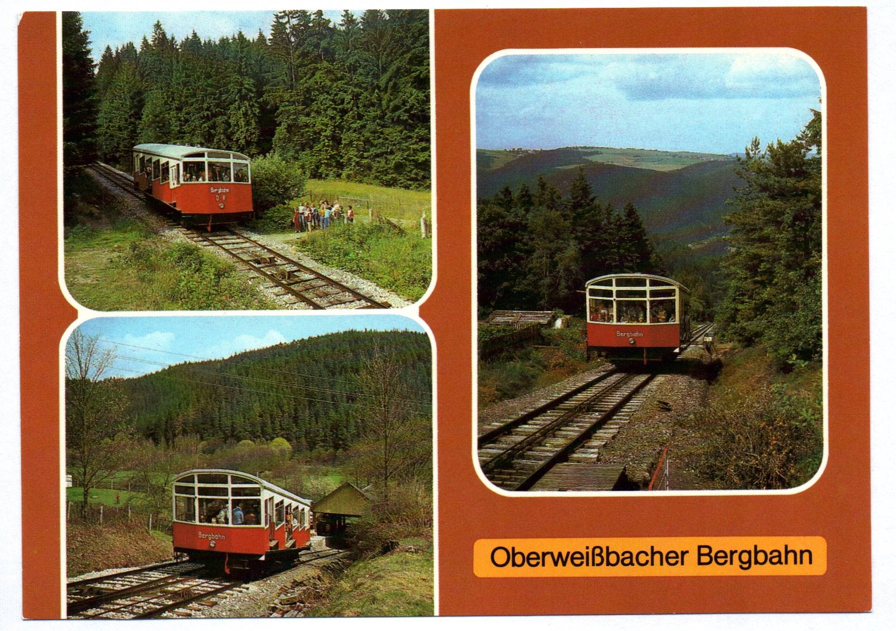 Ak Oberweißbacher Bergbahn Eisenbahn 1986 Ak Oberweißbacher Bergbahn Eisenbahn 1986