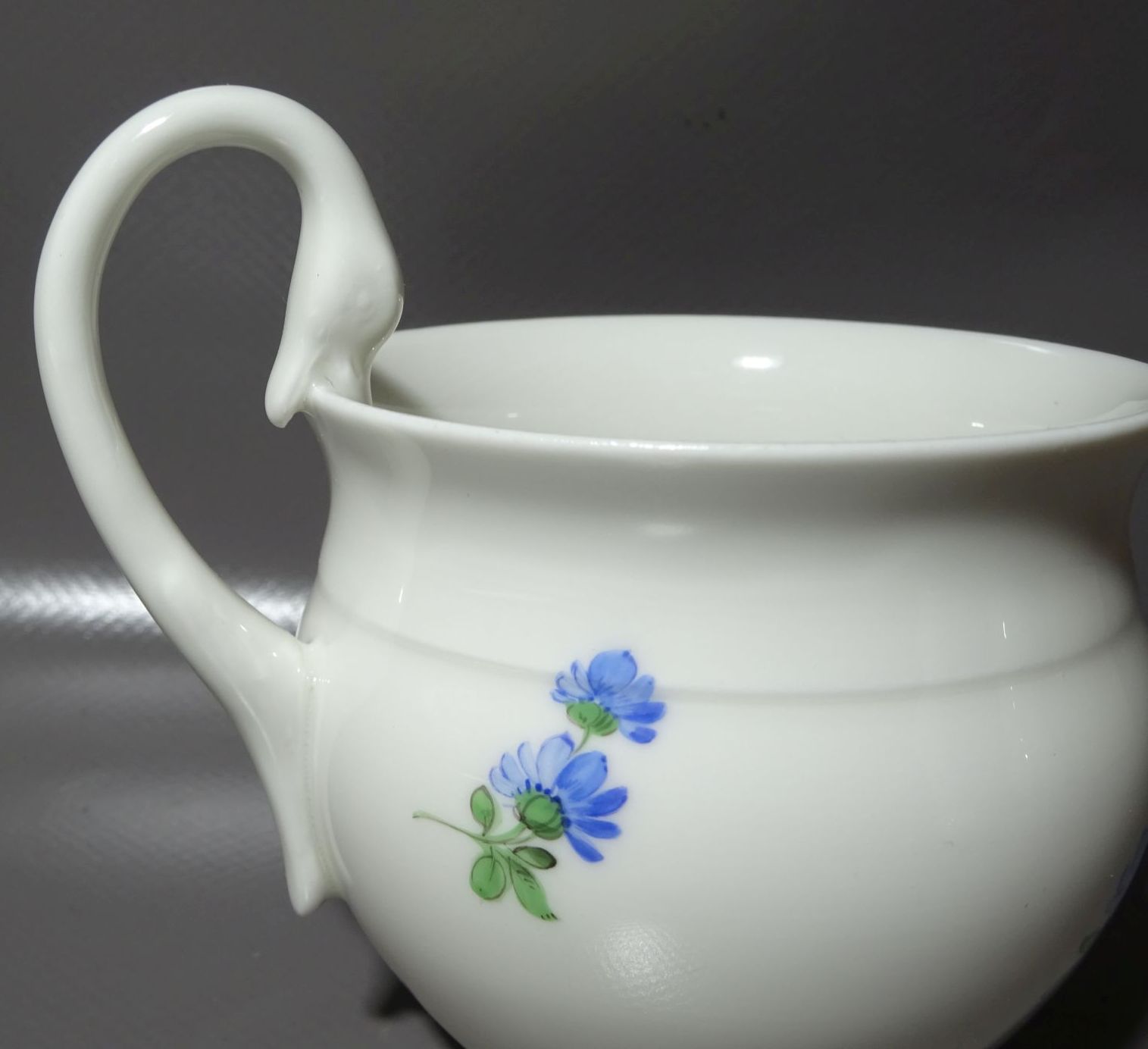 Meissen Gedeck Schwanenhals Blumen Dekor Gerbera 3 Wahl 