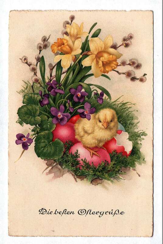Alte Postkarte Ostern Ak Osterkarte Die besten Ostergrüße