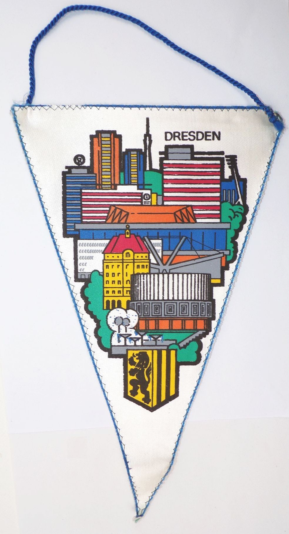 Alter DDR Wimpel Dresden Neustadt Altstadt Deko