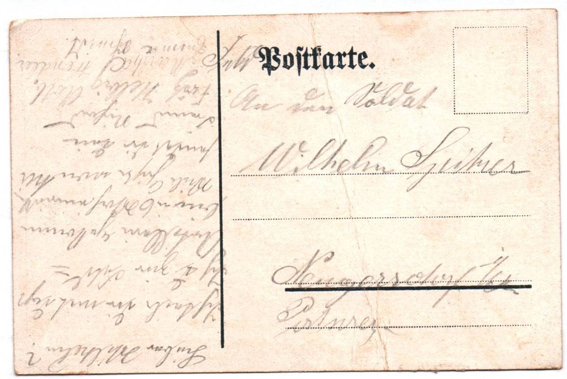 Ak Gruß von der Musterung Hindenburg 1 Wk