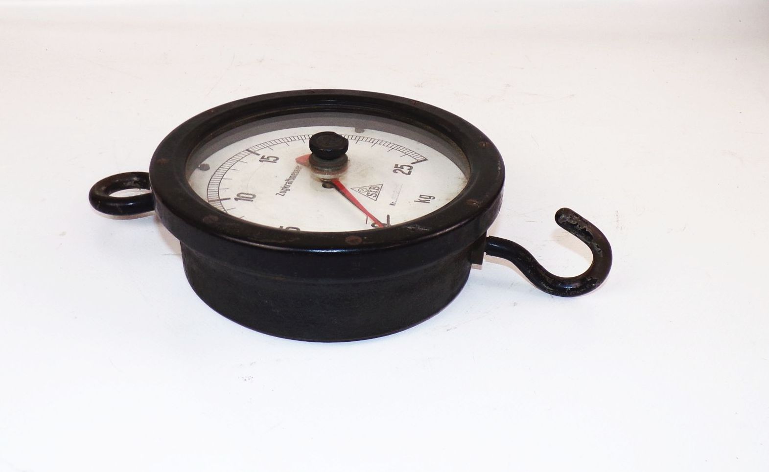 Alter Zugkraftmesser S u B 0 bis 25 kg Gewicht Zugwaage