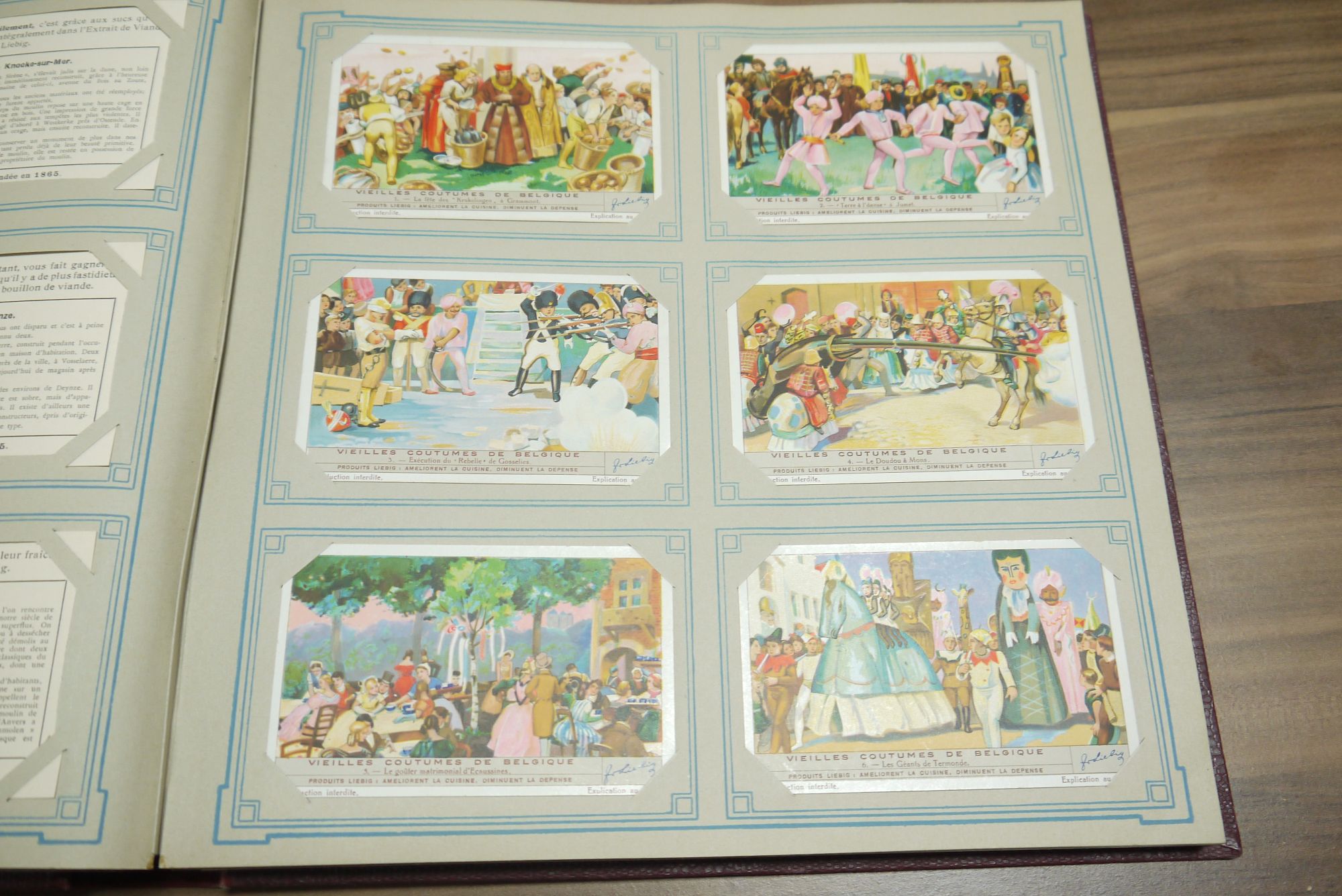 Liebig Sammelbilder Chromo 49 Seiten voll 294 Karten Sammelbilderalbum